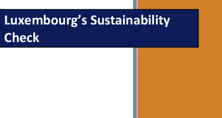 Luxembourg's Sustainability Check